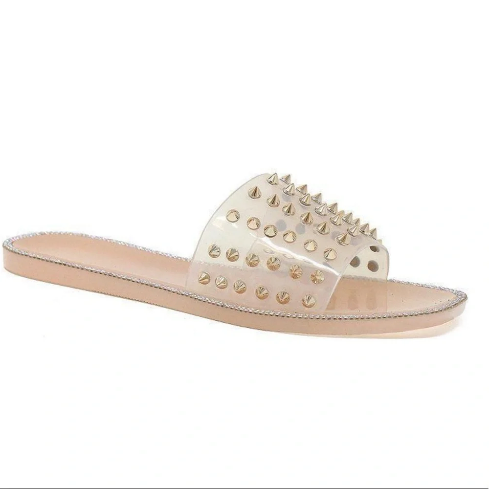 Bling studded slides
